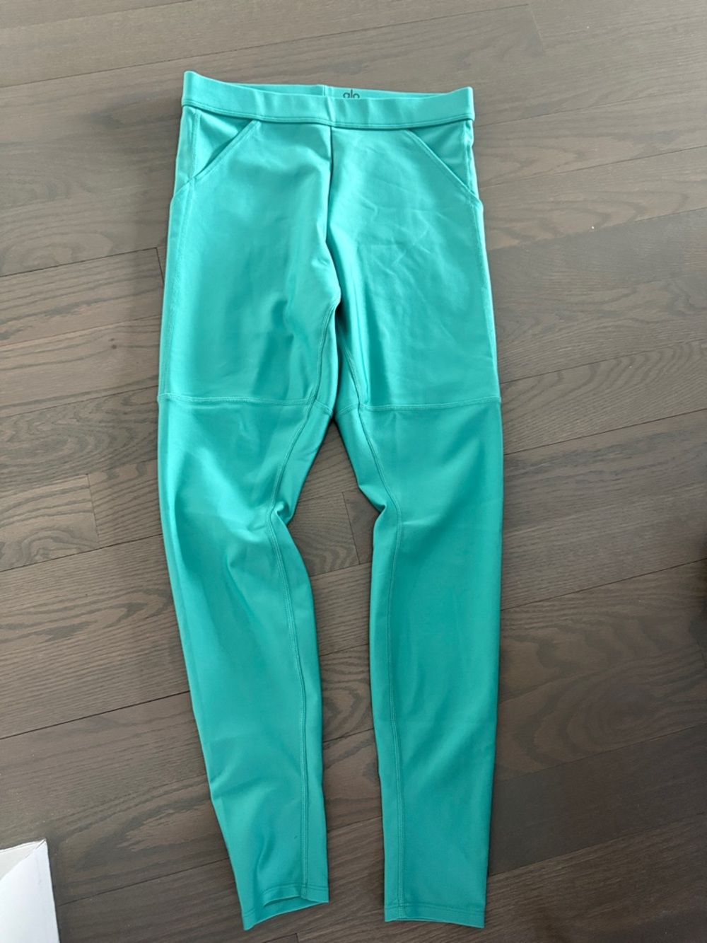 ALO Yoga Large Teal Leggings w/ pocket
